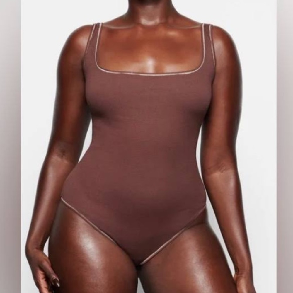 skims cotton rib bodysuit